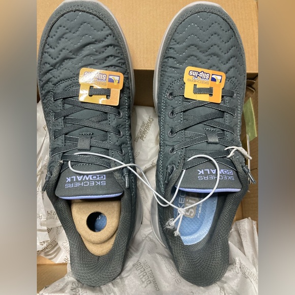 Skechers Shoes - Skechers Women’s Dark Gray Slip-On Sneakers